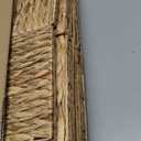 Storage Baskets 4 Pcs Water Hyacinth Cube 11.2x11.2inch Storage Bins,Foldable Woven Baskets for Bathroom, Bedroom, Laundry, Pantry, Shelves