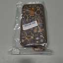 for iPhone 11 Pro Max Case, [Brown Leather Leopard Cheetah Print] [Full-Body Protection] [with Drop-Proof Wrist Strap Lanyard] Soft TPU, Shockproof and Anti-Shock, Suitable for Women & Girls