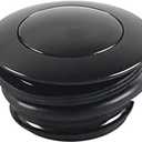 Fuel Tank Pop-up Gas Cap Vented Flush Mount Fuel Filler Cap Compatible With Harley Davidson Regular Thread(1982-2018) (black)