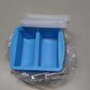 Silicone Freezer Trays with Lids, Set of 4 - with 1cup and 2 cup Silicone Freezer Molds for freezing soups, sauces and individual microwave safe (4 Pack Blue)