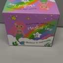 18 Inch Doll Suitcase Travel Luggage Play Set, Mermaid Theme Travel Carrier Storage Accessories for 18inch Doll, Include Case, Clothes, Hat, Sunglasses, Camera, Pillow, Toy Pet