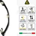 Cressi Adult Snorkel Set, Blue, L/XL | US Man 11/13 | US Lady 12/14