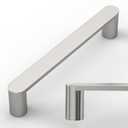 Amerdeco 10 Pack ZH0005BSN Brushed Satin Nickel 5 Inch(128mm) Hole Centers Kitchen Cabinet Pulls Hardware Modern Kitchen Handles for Cabinets Cupboard Handles Drawer Pulls