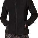 Amazon Essentials Women's Classic-Fit Full-Zip Polar Soft Fleece Jacket (Medium, Black)
