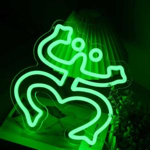 Coqui Frog Puerto Rico Neon Sign Frog Neon Sign for Wall Decor, USB Powered LED Light Sign with Dimmable Brightness for Bedroom Club Bar Man Cave, Christmas Birthday Gift