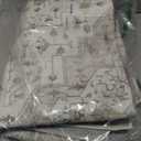 Rugxara Washable Area Rug for Living Room, Vintage Neutral Boho Rugs for Office, Dining Room, Kids Room, Farmhouse, Durable Low Pile Non Slip Carpet for High Traffic Areas, Cream(4x6ft)