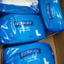 FitRight Overnight Unisex Large Underwear, (40-56 in Waist) 56 Count (4 Bags of 14), Maximum All Night Disposable Incontinence Protection, Pull-On Absorbent Underwear for Men and Women