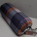 Cathay Home Coleman Indoor Outdoor Reversible Water Resistant and Sherpa Throw Blanket 50x60 Inch, Navy (CMTH107)