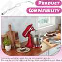 9701025 Mixer Cord Power for KitchenAid Whirlpool Stand Mixer Replacement, Compatible with KitchenAid Whirlpool PS3489603 W10325327 W10164882 AP4926890 Various Models, White