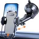 LOTUNY Phone Holders for Your Car, Upgraded Rotatable Base Phone Holder for Car Dashboard Windshield, Universal Cell Phone Holder Automobile Cradle for iPhone Samsung Google and All Smartphones