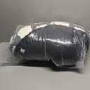 JOEJOY Donut Dog Bed Medium Size Dog, Cute Round Calming Pet Bed with Removable Washable Cover, Orthopedic Puppy Bed with Jacquard Shaggy Plush & Non Skid Bottom (Grey)