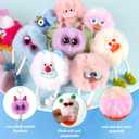 Kids Keychains, 24Pcs Cute Plush Toy Keychains for Boys Girls Birthday Mexican Valentine's Day Thanksgiving Xmas Gifts Goodie Bags Classroom Prizes Party Favors Supplies