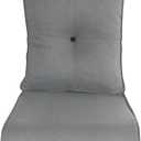 25X25X5 Patio Cushion For Outdoor Furniture Replacement,Weather All Resistant Couch Cushion Set With Button-Tufted Hight Back Removable Covers For Wicker Rocking Swivel Chairs Loveseat Sofa,Beige