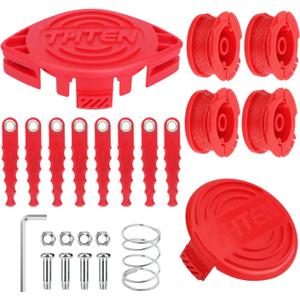 THTEN CMZST0803 CMZST080 Trimmer Blades Head Replacement Spool 20Ft 0.080 inch Compatible with Craftsman CMCST910,CMCST910M,CMCST910M1 String Trimmer CMZST120SC Cap Covers Parts, 24 Pack