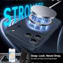 2 x Magnetic Shockproof for iPhone 17 Pro Case,Upgraded[Camera Protection][Compatible with Magsafe][Non-Slip][Mil-Grade Protection]Slim Translucent Matte Phone Case for iPhone 17 Pro,Midnight Blue