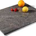 Koville Marble Cutting Board for Kitchen, 20x16 Inches Large Marble Slab Cheese Board, Rectangular Serving Board for Baking Charcuterie Pastry, Natural Stone Board for Countertop (Paradiso)