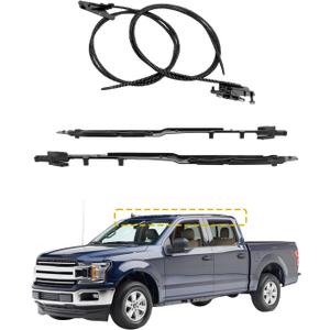 Sunroof Glass Cables Track Repair Kit, Compatible with 2015-2020 Ford F150 F250 F350 F450 / Lincoln Navigator, Roof Window Wire and Track Guide, Replace# FL3Z16502C22, FL3Z-1651071-A, FL3Z-1651071-B