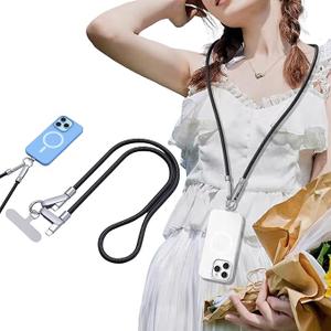 BommaxPro 120W USBC Phone Lanyard Charging Cable, Secure Locking AntiDrop Crossbody Strap for iPhone 17 16 15, MacBook, Travel & Music Festival Essentials