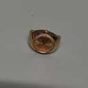 BUREI Women's Quartz Stainless Steel Two-Hand Ring Watch, Men Women Finger Watch with Elastic Strap