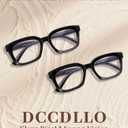 Reading Glasses for Women, Blue Light Blocking stylish high end Oversized Square Computer Readers Spring HingeBlack+Pink+Brown+1.5