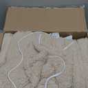 Heated Blanket Electric Blanket Throw - Fast Heating Blanket Throw Double Sided Sherpa Ultra Soft Cozy with 10 Heating Levels & 2-10 Hours Auto Off, Mashine Washable, 50 x 60 Inches, Camel