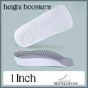 3 Pairs Height-Increasing InsolesHeight boostersHeel Lifts for Shoes,Orthopedic High PadsArch Support Inserts for Men and Women,(Gray0.6"/1"/1.4" Height) (1 Inch)