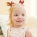 jollybows Mini Lined Hair Clips Bows for Babies, Infants, Toddlers, Girls and Teens - 40pcs 2" Tiny Barrettes