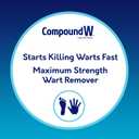 Compound W Wart Remover Maximum Strength One Step Pads with Salicylic Acid, 14 Medicated Pads