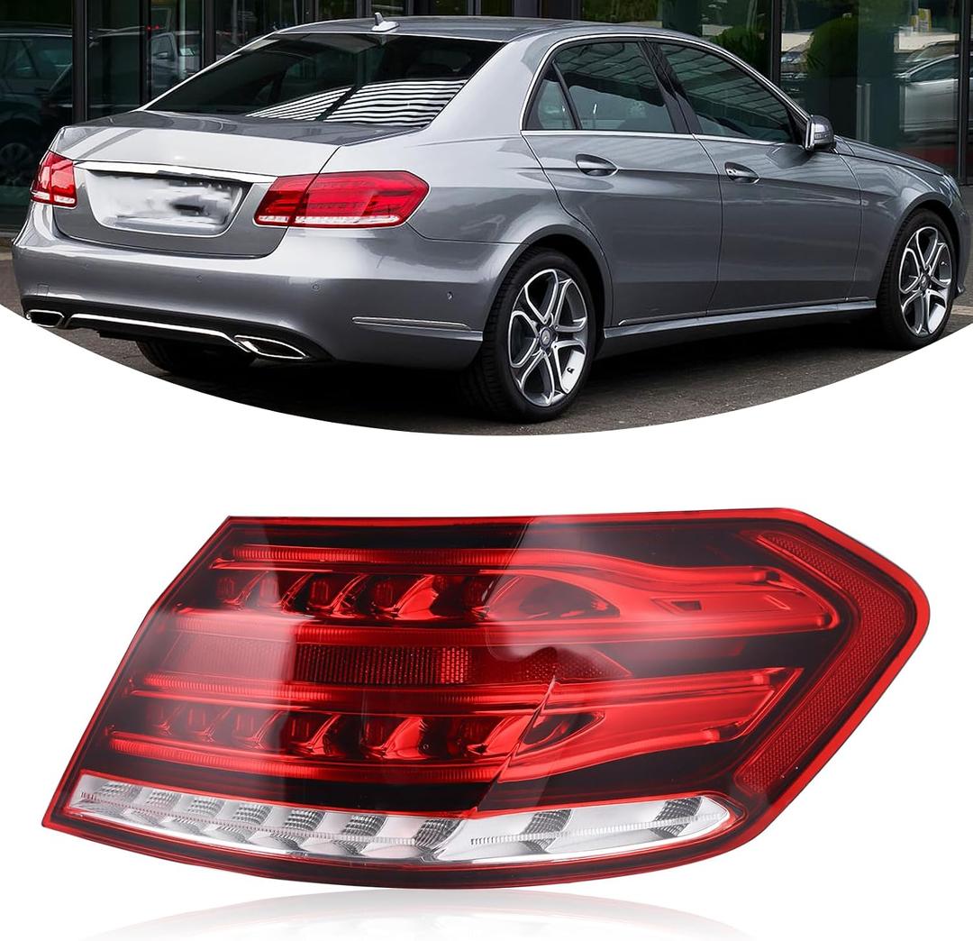 RH USA Type Outer Tail Light Compatible with 2014-2016 Mercedes Benz E-Class W212 E350 E400 E550 E63 AMG Rear Tail lamp Bake Lamp Right Passenger side 2129061403