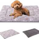 BVAGSS Dog Bed Mat,Reversible Crate Pad, Memory Foam Beds, Soft Warm Pet Cushion for Small Medium Dogs, Washable Pet Sleeping Mattress Kennel Bed Pad XH079 (24''x18''x1.6'',Grey Paw) 4Pcs