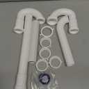 Bathroom Sink Drain Kit,for Most 1-1/4 Bathroom & Kitchen Sink Drain Repair,1-1/4 P Trap or S Trap Sink Plumbing Kit,Sink Pipe Replacement Parts