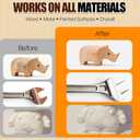 100PCS Professional Micro Detail Sander Kit, 3-in-1 Precision Mini Finger Sander with 60-800 Grit Sandpaper, Small Hand Sanding Blocks Tool for Wood/Furniture/Crafts/Tight Spaces/DIY Projects