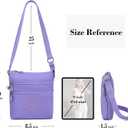 AOCINA Nylon Crossbody Bags for Women Multi Pocket Small Cross Body Purse Lightweight Travel Phone Purses Shoulder Handbags