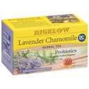Bigelow Tea Lavender Chamomile Plus Probiotics Herbal Tea, Caffeine Free with Lavender Chamomile, 18 Count Box (Pack of 6), 108 Total Tea Bags (EXP 06/01/28)