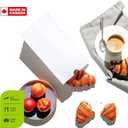 CulinWare Paper Lunch Bags, Paper Grocery Bags, Durable Kraft Paper Bags, 4 Lb Capacity, White, Pack Of 500 Bags