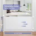 Retractable Baby Gates No Drilling, PRObebi Retractable Dog Gate for the House Extends to 54" Wide 33" Tall, Gates for Baby Indoor, Stair Gate for Outdoor, Staris, Hallways, Doorways, Deck, Porch
