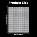 30pcs 7 Count Plastic Canvas Sheets,13.58 X 10.43 Inches Transparent Plastic Mesh Sheet, Needlepoint Canvas Sheet for Embroidery, Acrylic Yarn Craft, Knitting and Crochet Projects