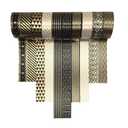VIVIQUEN Gold Washi Tape Set 15MM Foil Skinny Masking Tape Decorative Pack for DIY Scrapbooking, Crafts, Gift Wrapping, Holiday Decoration (Black Basic Pattern 10 Rolls)