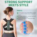 Posture Corrector for Women and Men  Upgraded Back Straightener for Effective Lower Back Pain Relief, Back Brace for Hunchback, Scoliosis, and Better Posture Support(Small/M)