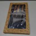 Cohesion 5 PCS Kitchen Knife Set with Magnetic Knife Strip for Wall, Ultra Sharp Kitchen Knives Set with Sheathes and Gift Box for Multipurpose Cooking with Ergonomic Handle