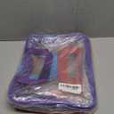 4 Packs Large Clear Makeup Bag, Waterproof Clear Comestic Toiletry Organizer Bags with Handle, Reusable PVC Storage Bags with Zipper for Travel (Multicolor)