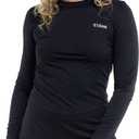 Women's Cozy Honey Long Sleeve Rashguard 50+ Uv Protection Skin Guard (Black), XS 