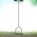 Gray Bunny Lawn Aerator Tool 37" - Lawn Dethatcher Core Aerator with 4 Spikes for Lawns, Great Yard Tools for Garden