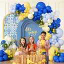 Blue and Yellow Balloon Arch Kit, Lemon Balloon Garland with Pastel Yellow Pastel Blue White Balloons for Lemon Bridal Baby Shower Birthday Party Decorations