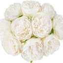 Mkono Peony Artificial Flowers 2 Packs 10 Heads Fake Peonies Flowers with Stems Real Touch Faux Silk Floral Arrangements for Home Table Decoration Party Bride Bouquet Wedding Gifts