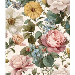 Orainege Vintage Floral Peel and Stick Wallpaper for Bedroom 16.9inx118.1in Floral Contact Paper Peel and Stick Self Adhesive Wall Paper for Bathroom Nursery Cabinets Decor Vinyl Roll (Multicolor)