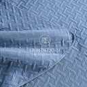 FLYMME Bluish Grey Full/Queen Quilt Bedspreads, Modern Style Geometric Weave Stripe Pattern,3 Pieces Lightweight Bedding Sets, Microfiber Quilted Comforter Coverlet for All Season (1 Quilt, 2 Shams)