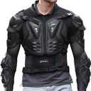 OHMOTOR Motorcycle Body Protective Jacket Armor Men, Motocross Riding Protective Gear,ATV Dirt Bike Chest Spine Protector (XX-Large, Black)