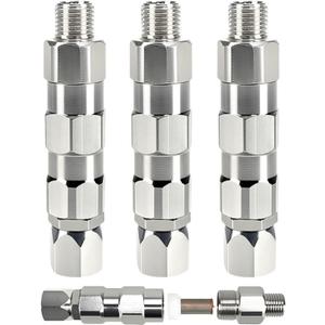 Sprayer Joint 360 Degrees Rotate Stainless Steel Airless High Pressure Spray Gun Hose Swivel Joint Connector Accessories for Paint Sprayers & Hose (1/4inch 3pcs)