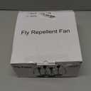 Fly Repellent Fans for Tables, Portable, Soundless, Holographic Blades, for Picnic, Party, Restaurant, Kitchen, BBQ (Standard, White)
